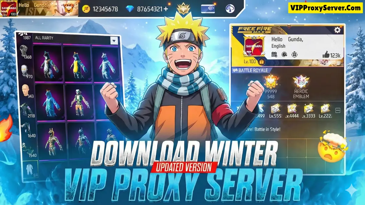Winter Proxy Server Download VIP (Free Fire) For Android OB52