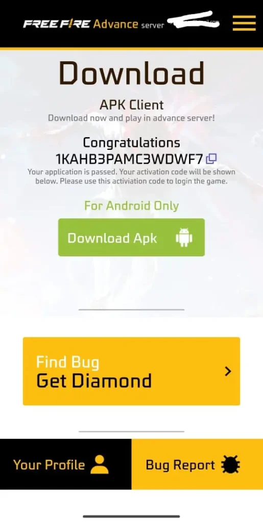 Get Activation Code and Download