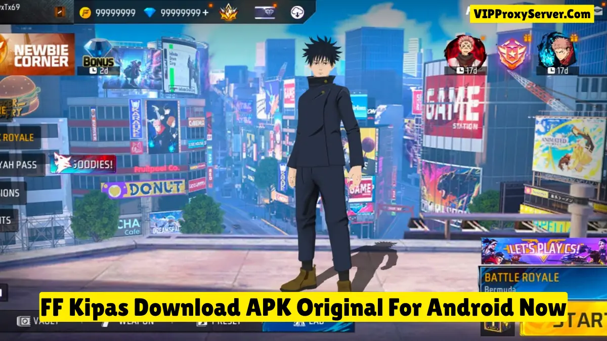 FF Kipas Download Beta (VIP Proxy Server) Free Fire For Android OB52