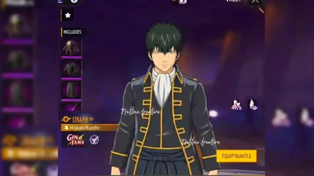 Free Fire x Gin Tama: HijiKata Bundle