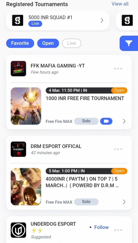 How To Participate in the Game.TV Free Fire Tournament Matches?