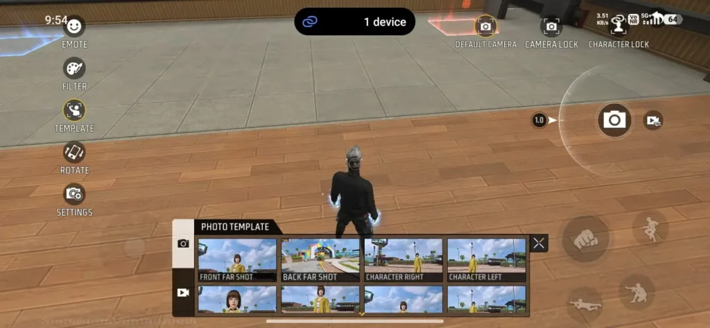 Free Fire Camera Filters