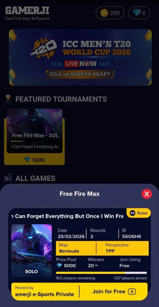 Gamerji: Competitive Esports Platform