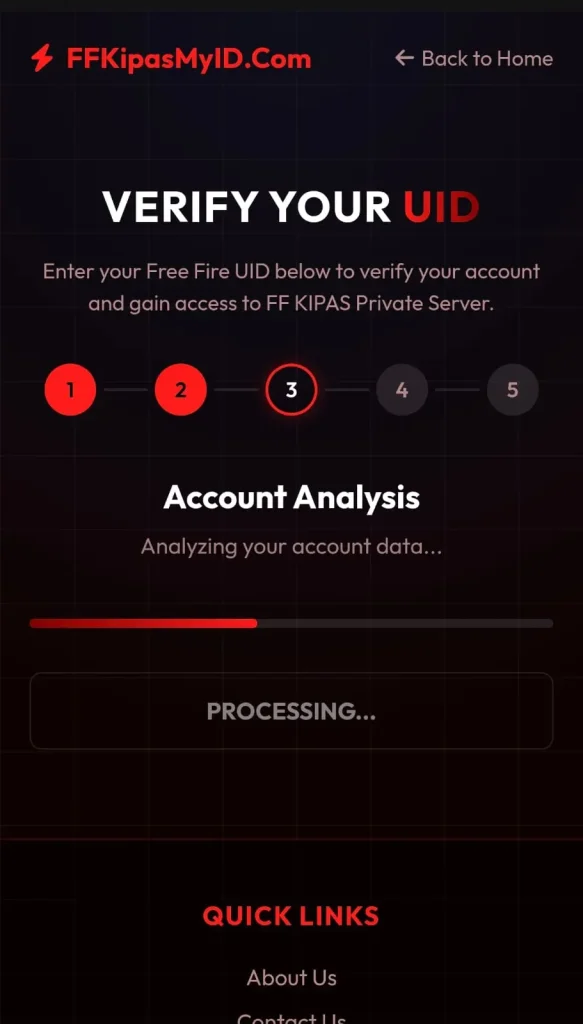 Unveiling Steps To Verify Free Fire UID On FF Kipas My ID Website