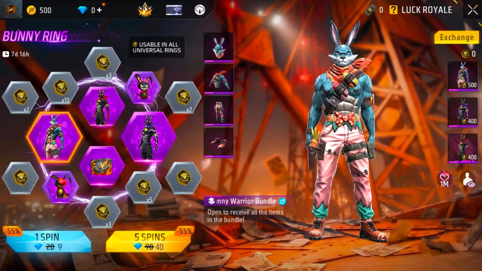 How To Get Bunny Mastermind and Captain Bundle In Free Fire?