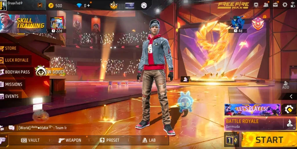 Step 1: Go To Luck Royale Events